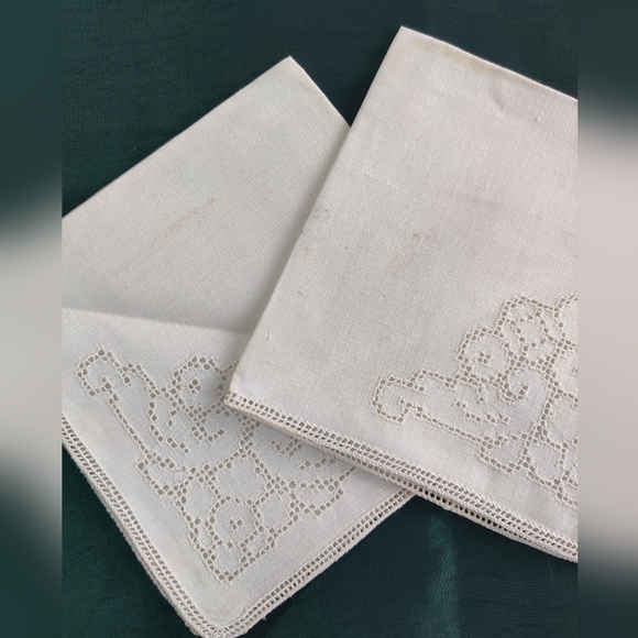 Vintage Drawnwork Lunch/Breakfast or Tea Napkins - Picture 11 of 11